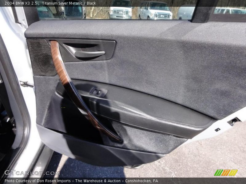 Titanium Silver Metallic / Black 2004 BMW X3 2.5i