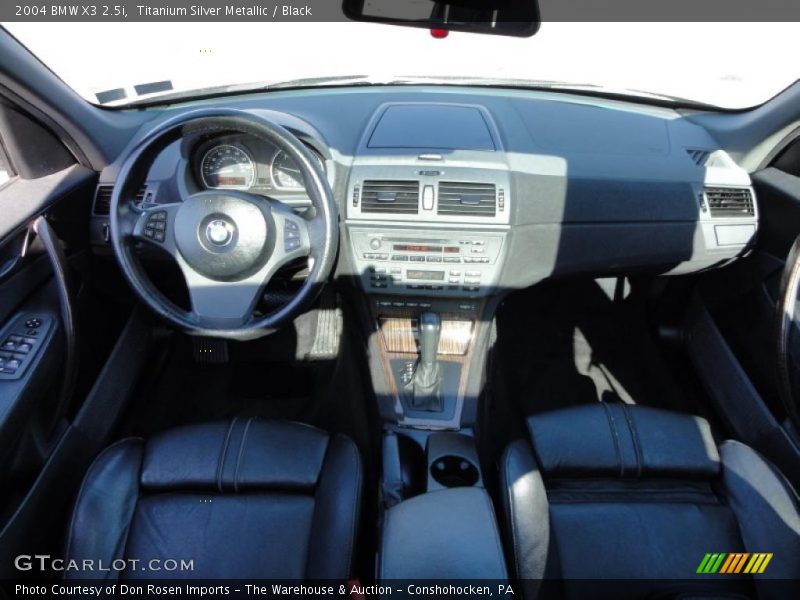 Titanium Silver Metallic / Black 2004 BMW X3 2.5i