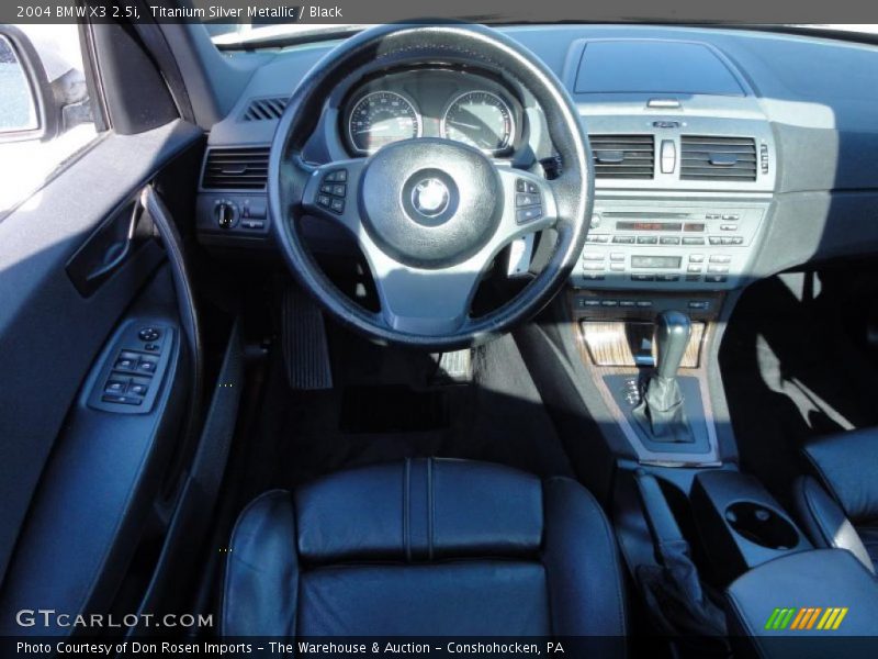 Titanium Silver Metallic / Black 2004 BMW X3 2.5i