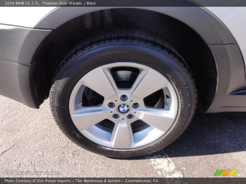 Titanium Silver Metallic / Black 2004 BMW X3 2.5i