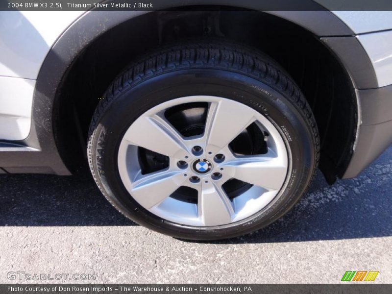 Titanium Silver Metallic / Black 2004 BMW X3 2.5i