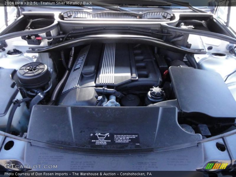 Titanium Silver Metallic / Black 2004 BMW X3 2.5i