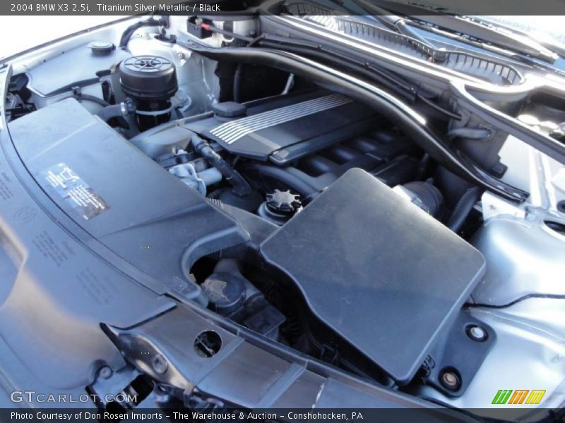 Titanium Silver Metallic / Black 2004 BMW X3 2.5i