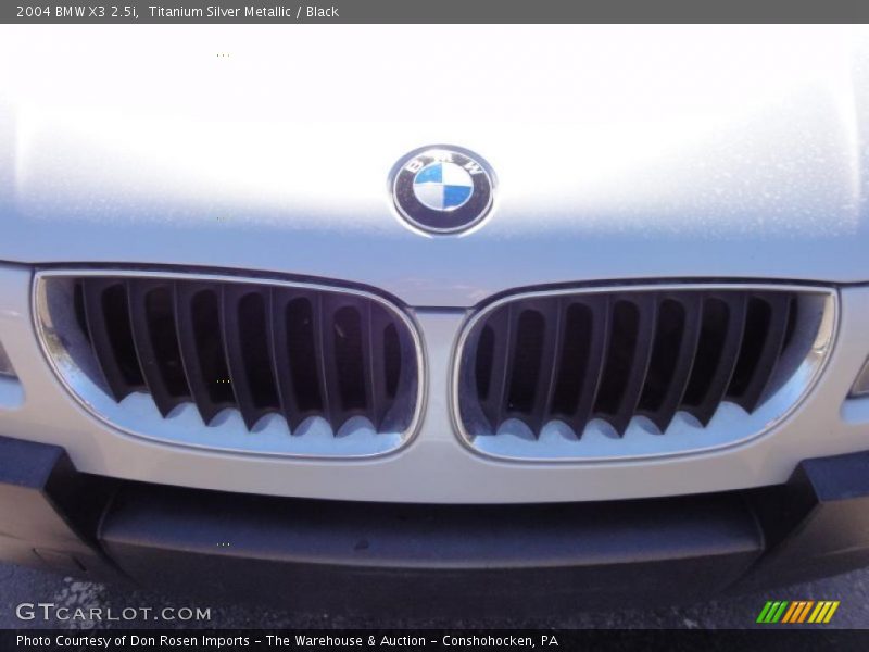 Titanium Silver Metallic / Black 2004 BMW X3 2.5i