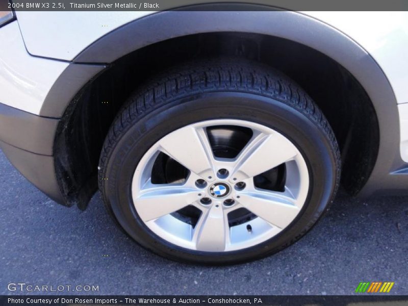Titanium Silver Metallic / Black 2004 BMW X3 2.5i