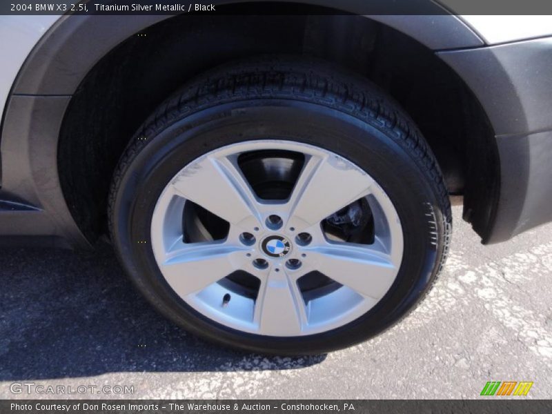 Titanium Silver Metallic / Black 2004 BMW X3 2.5i