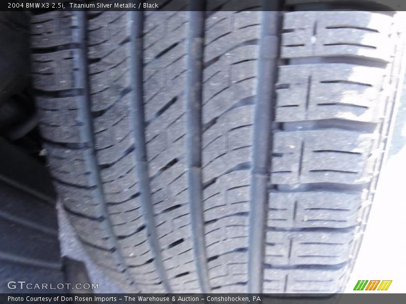 Titanium Silver Metallic / Black 2004 BMW X3 2.5i