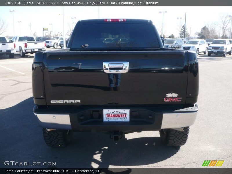 Onyx Black / Dark Titanium/Light Titanium 2009 GMC Sierra 1500 SLE Z71 Crew Cab 4x4