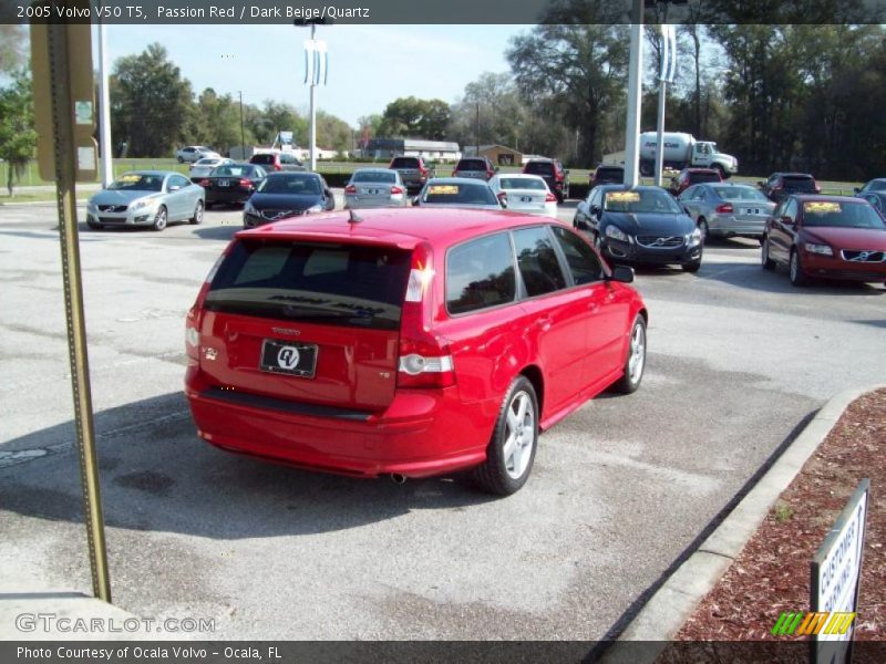 Passion Red / Dark Beige/Quartz 2005 Volvo V50 T5