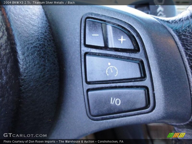 Titanium Silver Metallic / Black 2004 BMW X3 2.5i
