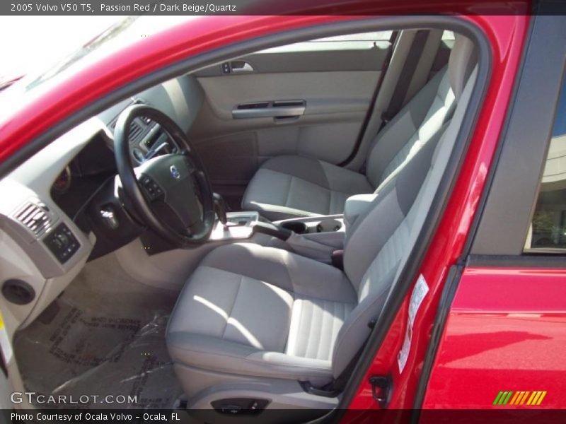 Passion Red / Dark Beige/Quartz 2005 Volvo V50 T5
