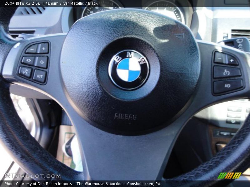 Titanium Silver Metallic / Black 2004 BMW X3 2.5i