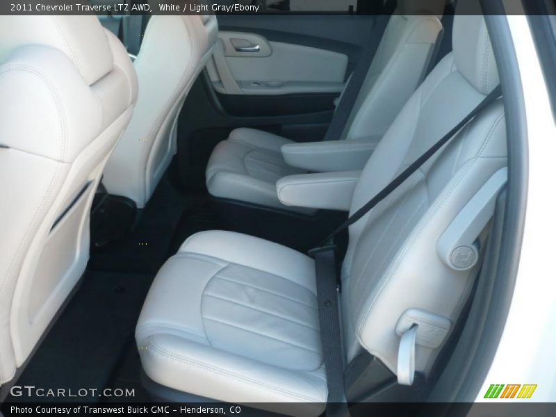 White / Light Gray/Ebony 2011 Chevrolet Traverse LTZ AWD