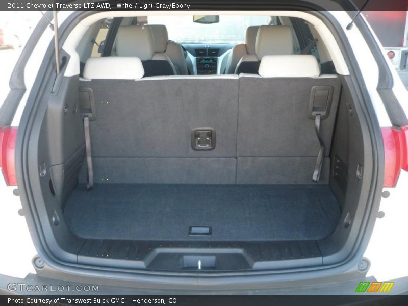 White / Light Gray/Ebony 2011 Chevrolet Traverse LTZ AWD