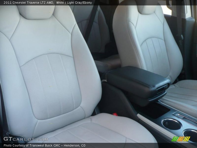 White / Light Gray/Ebony 2011 Chevrolet Traverse LTZ AWD