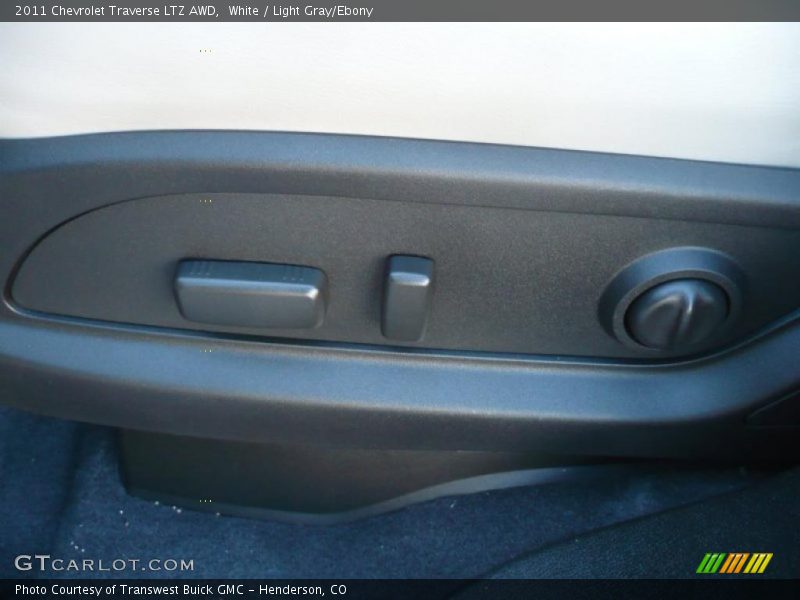 White / Light Gray/Ebony 2011 Chevrolet Traverse LTZ AWD