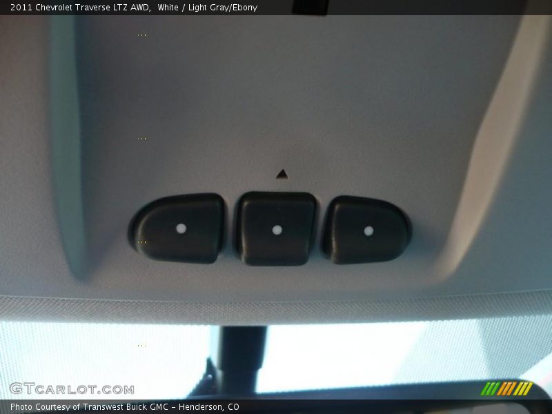 White / Light Gray/Ebony 2011 Chevrolet Traverse LTZ AWD