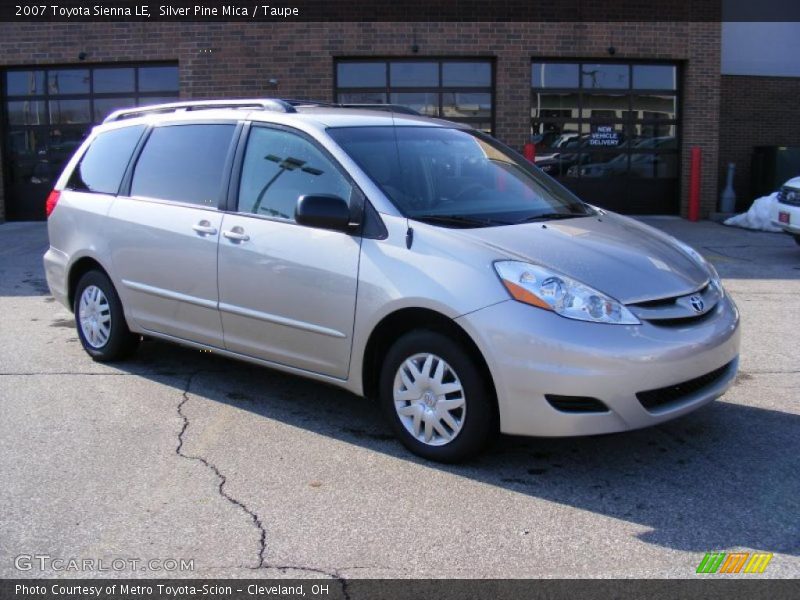 Silver Pine Mica / Taupe 2007 Toyota Sienna LE