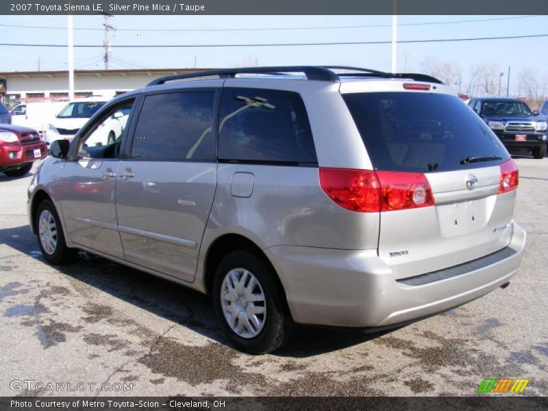 Silver Pine Mica / Taupe 2007 Toyota Sienna LE