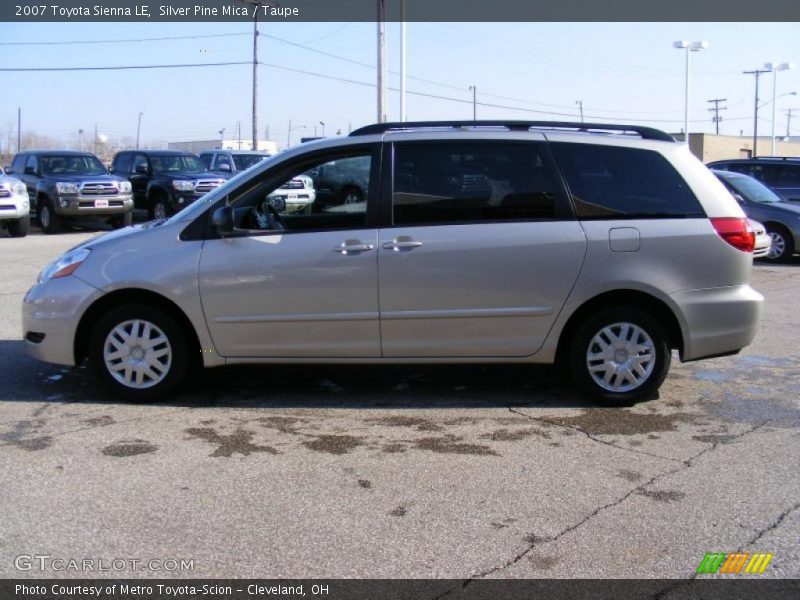 Silver Pine Mica / Taupe 2007 Toyota Sienna LE