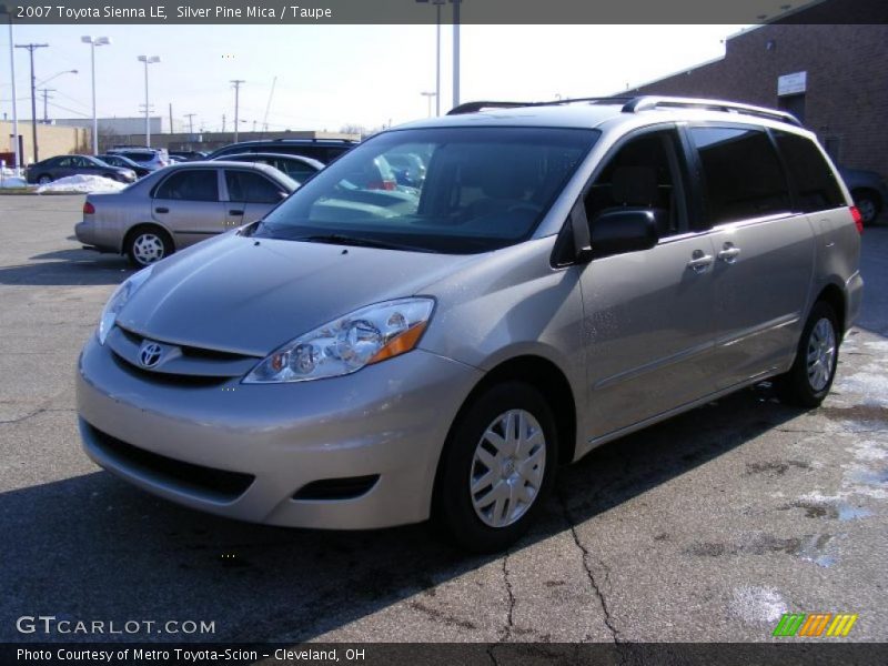 Silver Pine Mica / Taupe 2007 Toyota Sienna LE