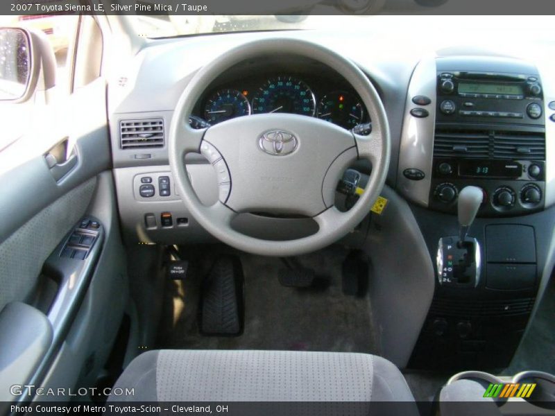 Silver Pine Mica / Taupe 2007 Toyota Sienna LE