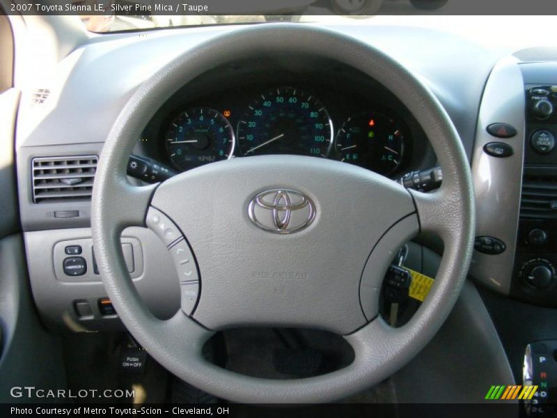 Silver Pine Mica / Taupe 2007 Toyota Sienna LE