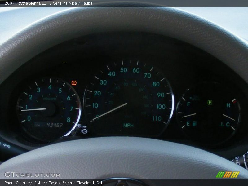 Silver Pine Mica / Taupe 2007 Toyota Sienna LE