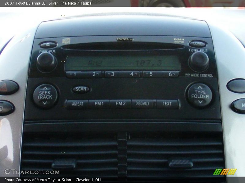Silver Pine Mica / Taupe 2007 Toyota Sienna LE