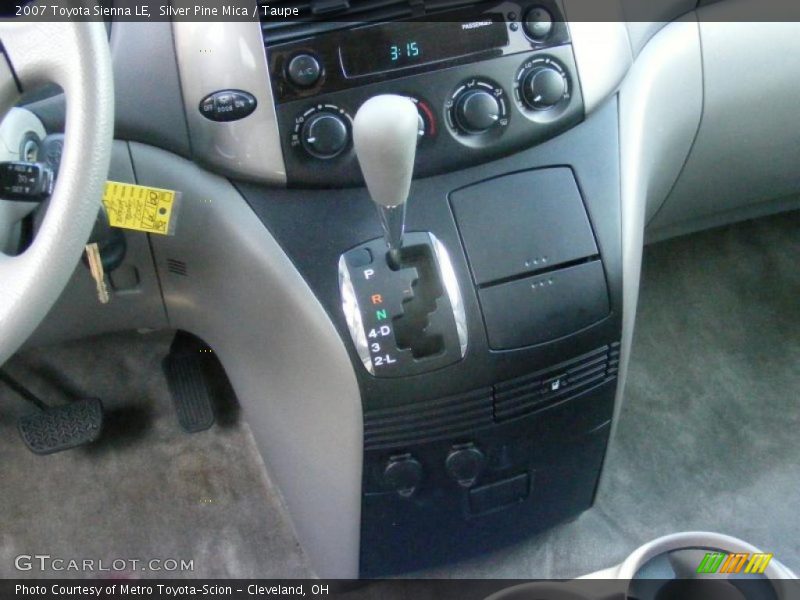 Silver Pine Mica / Taupe 2007 Toyota Sienna LE