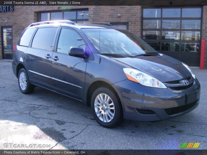 Slate Metallic / Stone 2008 Toyota Sienna LE AWD