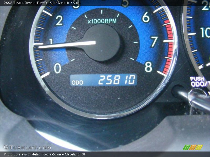 Slate Metallic / Stone 2008 Toyota Sienna LE AWD