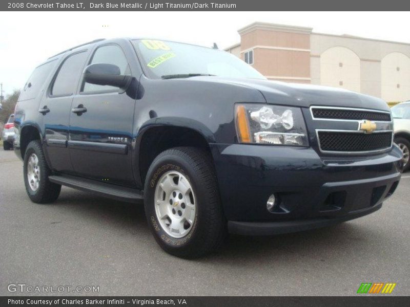 Dark Blue Metallic / Light Titanium/Dark Titanium 2008 Chevrolet Tahoe LT
