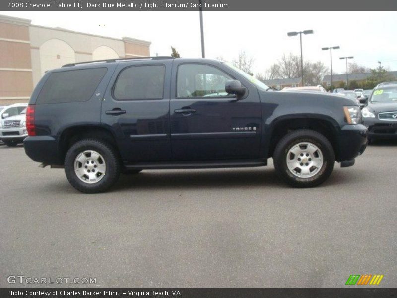 Dark Blue Metallic / Light Titanium/Dark Titanium 2008 Chevrolet Tahoe LT