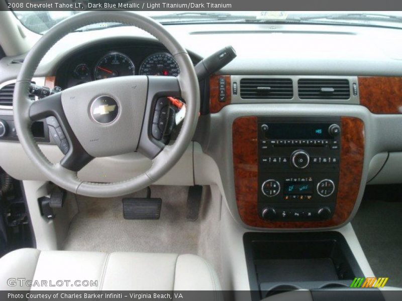 Dark Blue Metallic / Light Titanium/Dark Titanium 2008 Chevrolet Tahoe LT