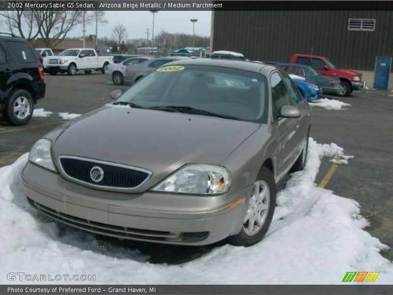 Arizona Beige Metallic / Medium Parchment 2002 Mercury Sable GS Sedan