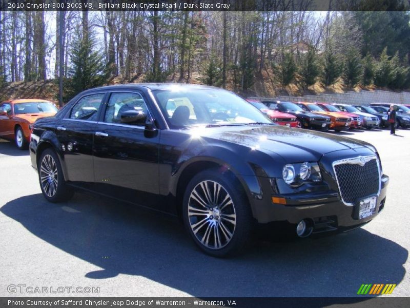 Brilliant Black Crystal Pearl / Dark Slate Gray 2010 Chrysler 300 300S V8