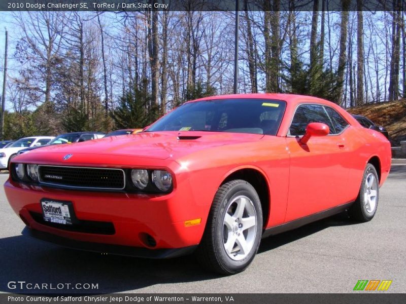 TorRed / Dark Slate Gray 2010 Dodge Challenger SE