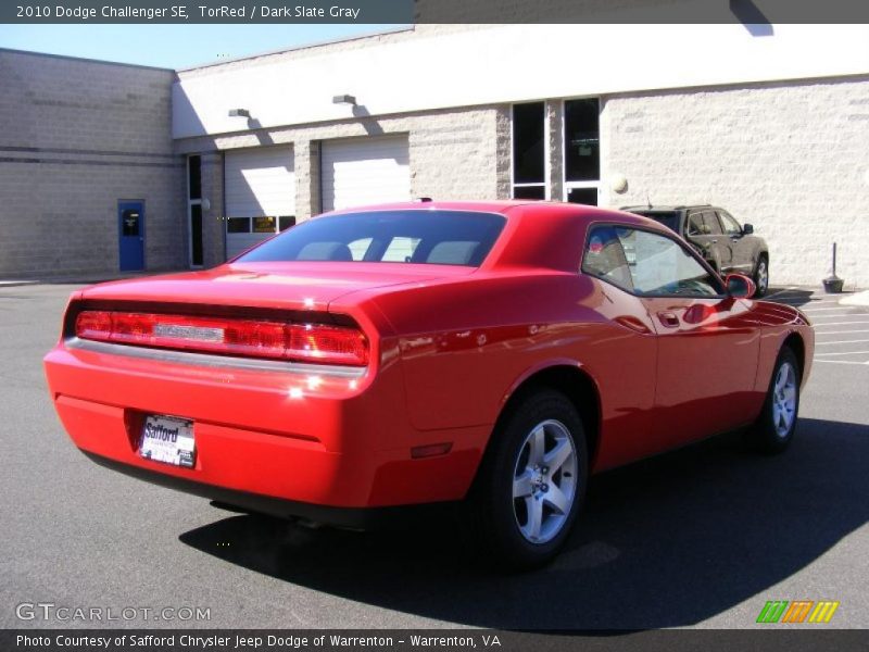 TorRed / Dark Slate Gray 2010 Dodge Challenger SE