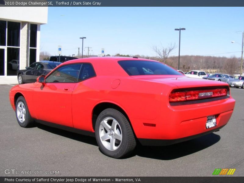 TorRed / Dark Slate Gray 2010 Dodge Challenger SE