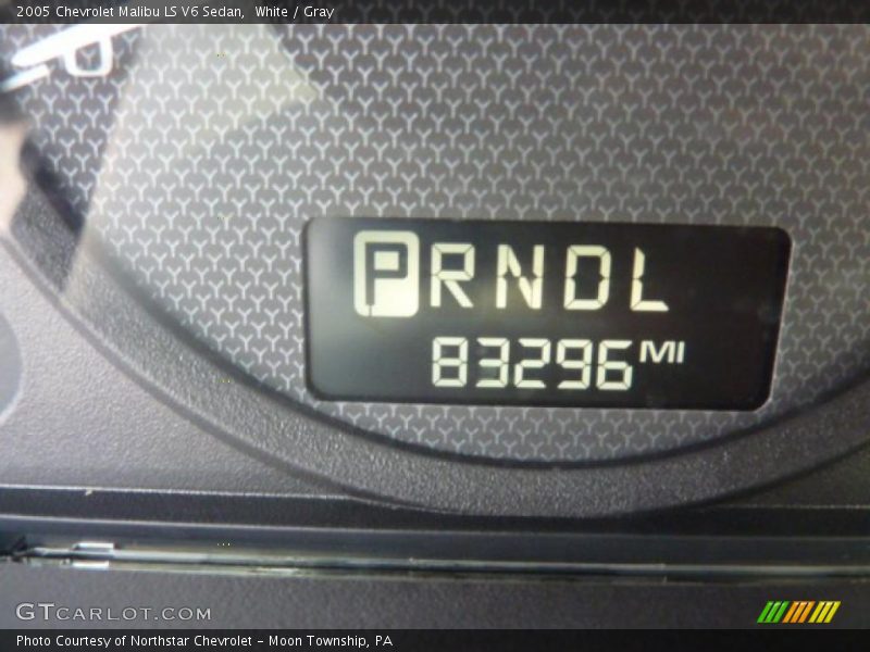 White / Gray 2005 Chevrolet Malibu LS V6 Sedan