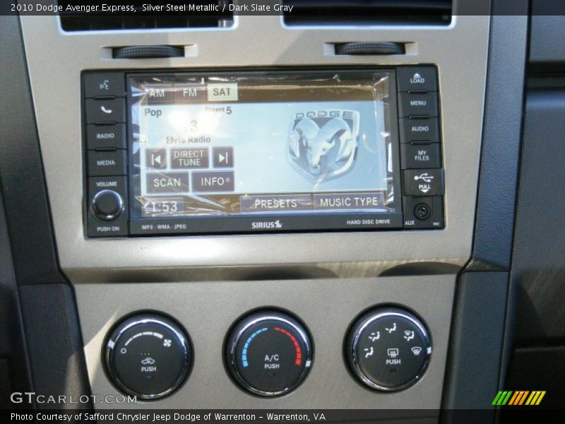 Silver Steel Metallic / Dark Slate Gray 2010 Dodge Avenger Express