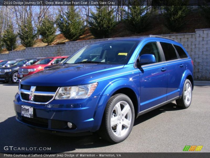 Deep Water Blue Pearl Coat / Dark Slate Gray 2010 Dodge Journey SXT