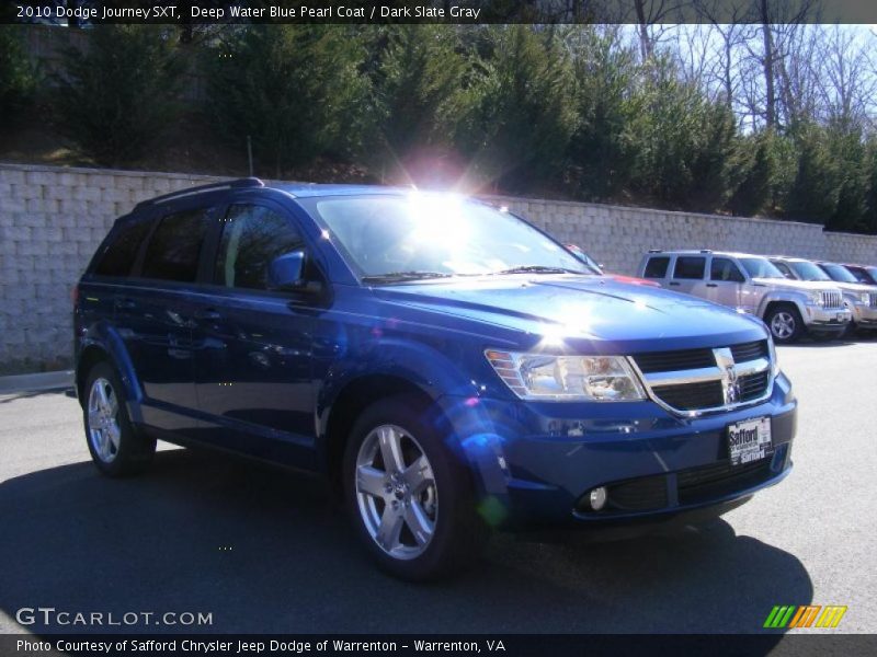 Deep Water Blue Pearl Coat / Dark Slate Gray 2010 Dodge Journey SXT