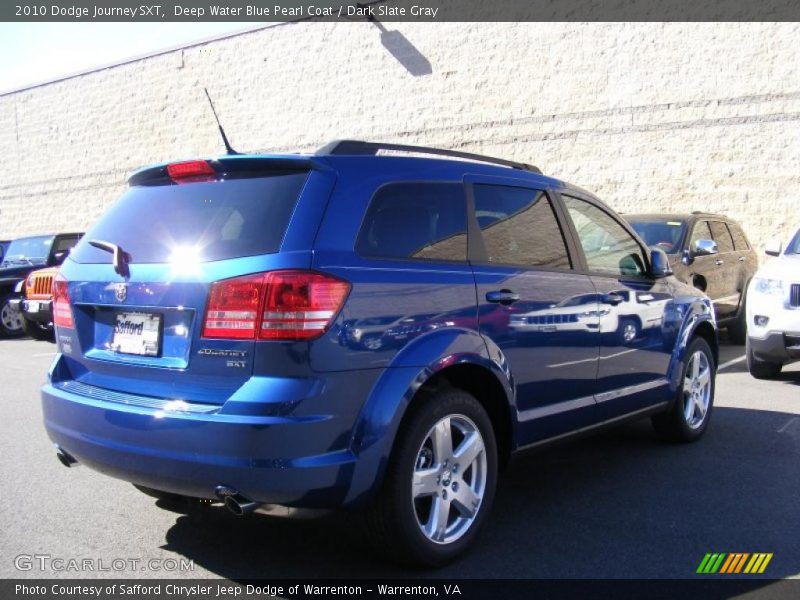 Deep Water Blue Pearl Coat / Dark Slate Gray 2010 Dodge Journey SXT