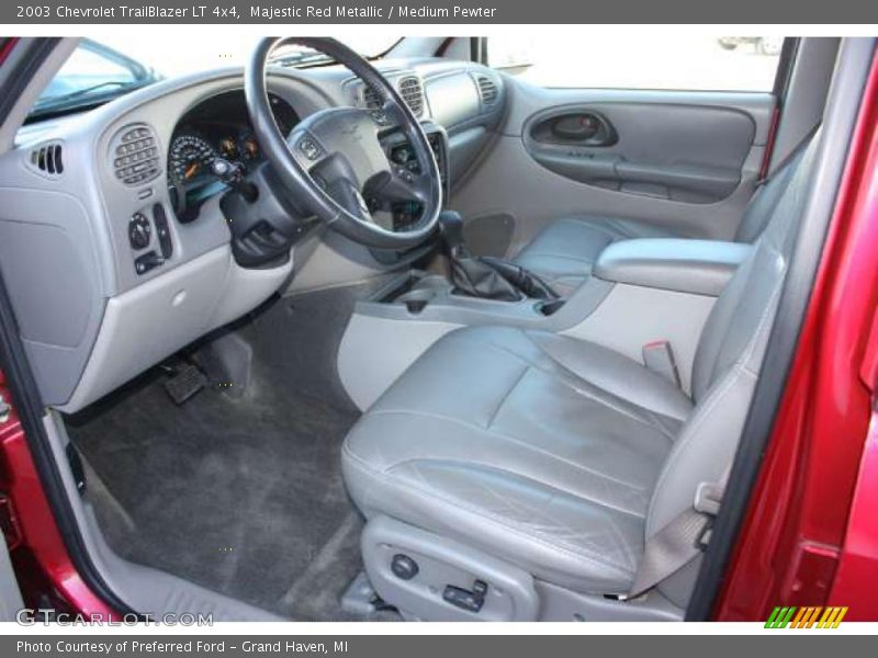 Majestic Red Metallic / Medium Pewter 2003 Chevrolet TrailBlazer LT 4x4