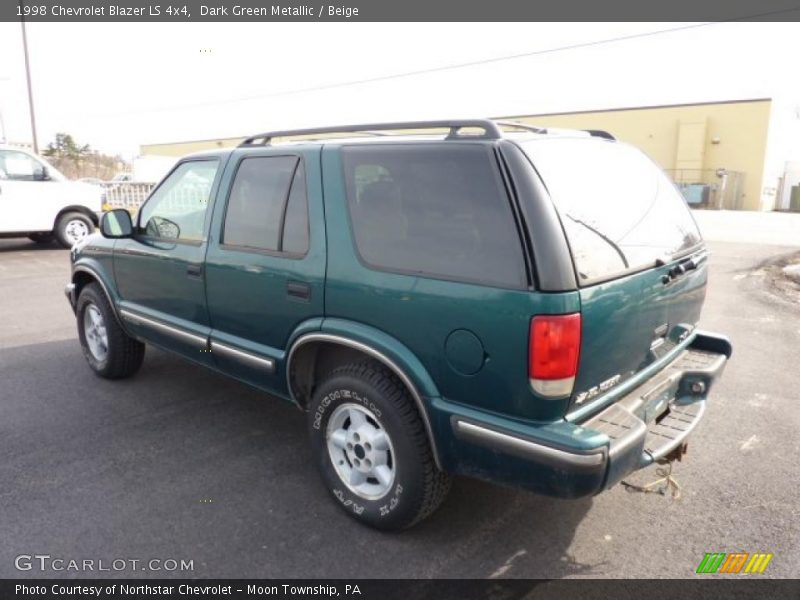 Dark Green Metallic / Beige 1998 Chevrolet Blazer LS 4x4