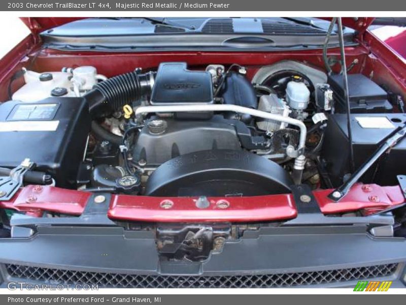 Majestic Red Metallic / Medium Pewter 2003 Chevrolet TrailBlazer LT 4x4