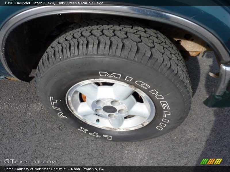 Dark Green Metallic / Beige 1998 Chevrolet Blazer LS 4x4