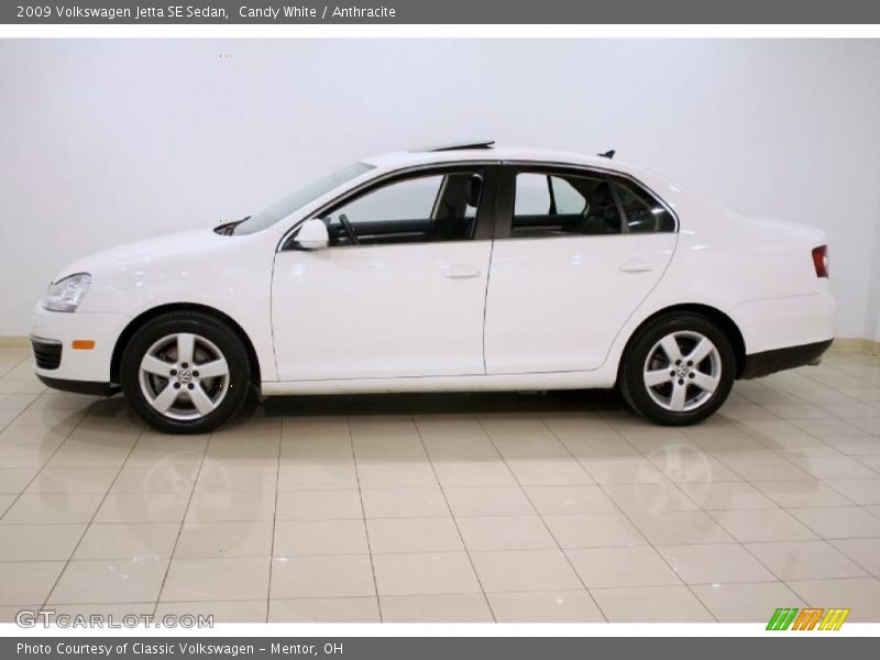 Candy White / Anthracite 2009 Volkswagen Jetta SE Sedan